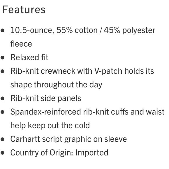 Relaxed Fit Midweight Crewneck Block Logo Sleeve  Graphic Sweatshirt size small - Picture 2 of 5